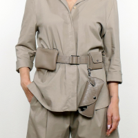 Lederschlaufe mit Karabiner f&amp;#252;r G&amp;#252;rtel Cintura